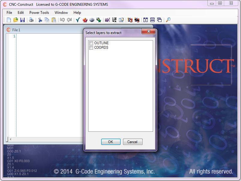 CNC Construct Coordinate Work Sheet