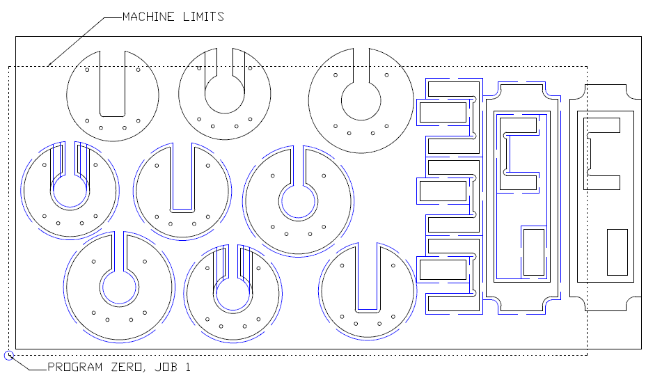 Tool Paths Job 1