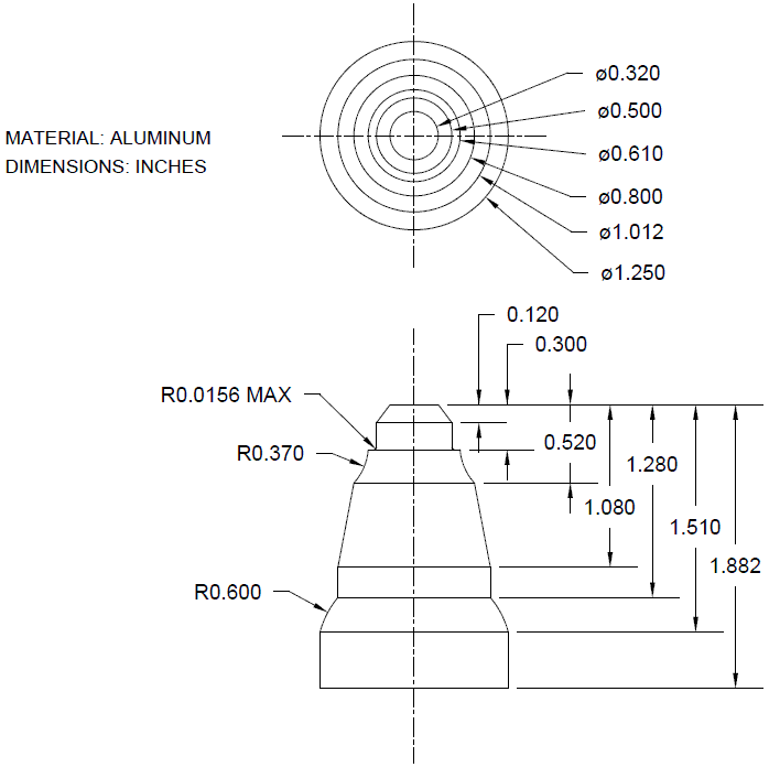 Dimensioned Part